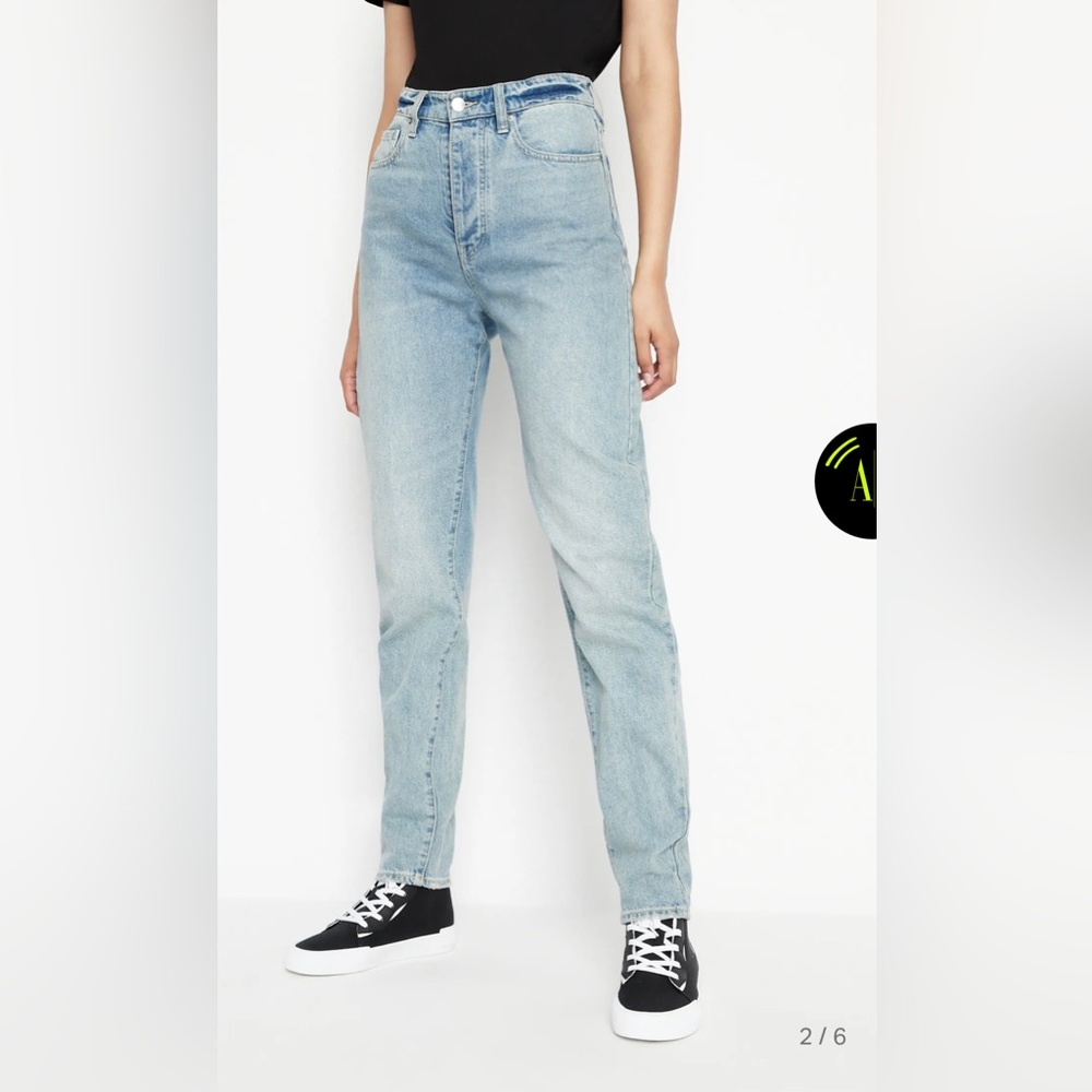 Armani exchange indigo j56 moms jean 26 high waist “baggy”